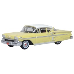 1/87 COLONIAL CREAM/SNOWCREST WHITE CHEVROLET IMPALA SPORT COUPE 1958 1/87 COLONIAL CREAM/SNOWCREST WHITE CHEVROLET IMPALA SPORT COUPE 1958