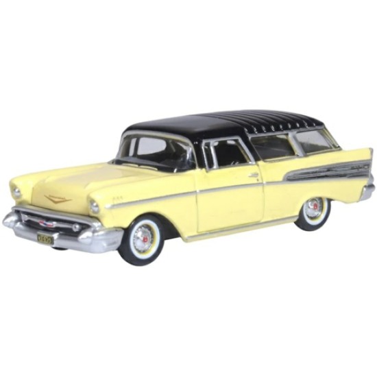 1/87 CHEVROLET NOMAD 1957 COLONIAL CREAM AND ONYX BLACK
