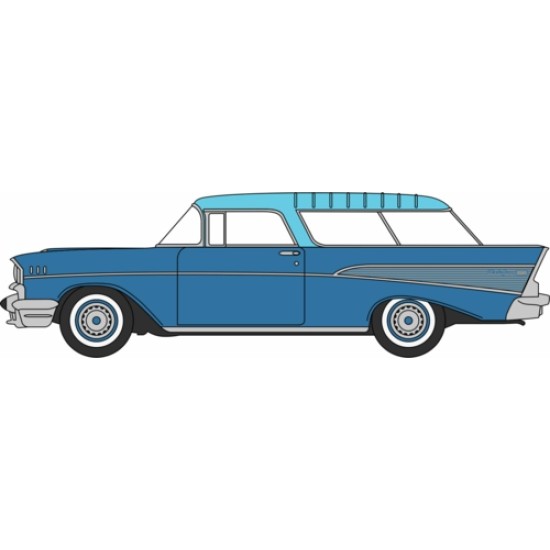 1/87 1957 CHEVROLET NOMAD LARKSPUR BLUE/HARBOR BLUE 1/87 1957 CHEVROLET NOMAD LARKSPUR BLUE/HARBOR BLUE