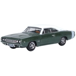 1/87 1968 DODGE CHARGER RACING GREEN/WHITE 87DC68005