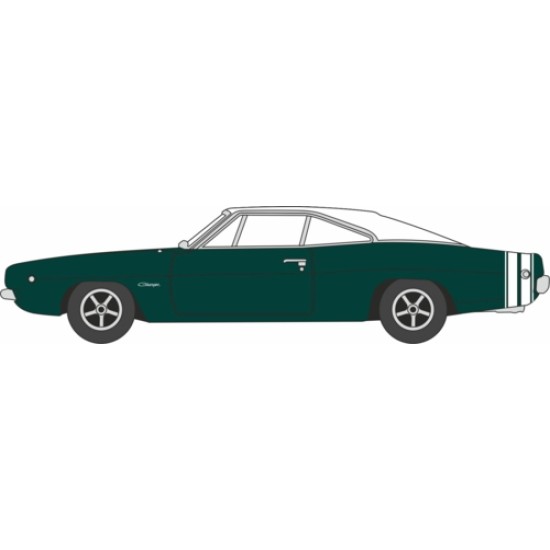 1/87 1968 DODGE CHARGER RACING GREEN/WHITE