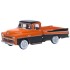 1/87 DODGE D100 SWEPTSIDE PICK UP 1957 OMAHA ORANGE AND JEWEL BLACK
