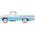 1/87 1957 DODGE D100 SWEPTSIDE PICK UP ICE BLUE/GLACIER WHITE