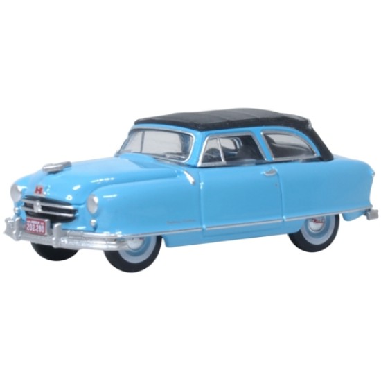 1/87 1950 NASH RAMBLER CUSTOM LANDAU CONVERTIBLE (OPEN) STRATO BLUE