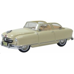 1/87 1950 NASH RAMBLER CUSTOM LANDAU CONVERTIBLE OPEN CHAMPAGNE IVORY 87NR50002 1/87 1950 NASH RAMBLER CUSTOM LANDAU CONVERTIBLE OPEN CHAMPAGNE IVORY 87NR50002