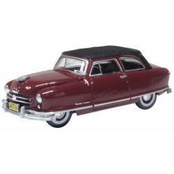 1/87 1950 NASH RAMBLER CUSTOM LANDAU CONVERTIBLE (CLOSED) MAROON 87NR50003 1/87 1950 NASH RAMBLER CUSTOM LANDAU CONVERTIBLE (CLOSED) MAROON 87NR50003