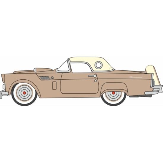 1/87 1956 FORD THUNDERBIRD BUCKSKIN TAN/CREAM