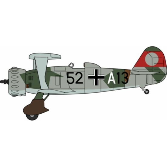 1/72 HENSCHEL 123 7./STG 165. IMMELMANN - GERMANY 1937 NO SWASTIKA 1/72 HENSCHEL 123 7./STG 165. IMMELMANN - GERMANY 1937 NO SWASTIKA