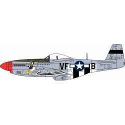 1/72 1944 MUSTANG P51 CAPT.D.R.EMERSON. 336TH FS 4TH FG. 8TH AF. DEBDEN UK