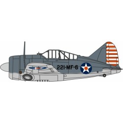 1/72 BREWSTER BUFFALO VMF-221 US MARINE CORPS MCAS EWA HAWAII