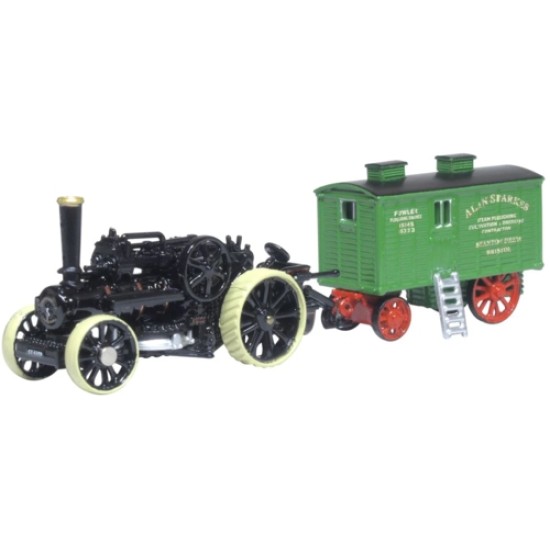 N GAUGE 15222 FOWLER BB1 PLOUGHING ENGINE BRISTOL ROVER AND LIVING WAGON