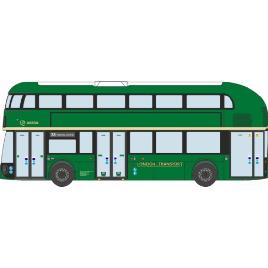 N GAUGE ARRIVA/LONDON TRANSPORT NEW ROUTEMASTER