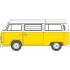 N GAUGE VW T2 BAY WINDOW CAMPER SATURN YELLOW/WHITE