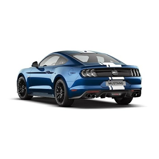 1/87 FORD MUSTANG 2018 BLUE METALLIC WITH WHITE STRIPES 870087021