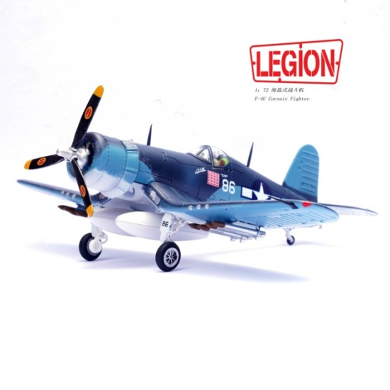 1/72 F-4U CORSAIR USMC VMF 214 BLACK SHEEP, WHITE 86 LUCYBELLE, PAPPY BOYINGTON, VELLA LAVELLA, SOLOMON ISLANDS