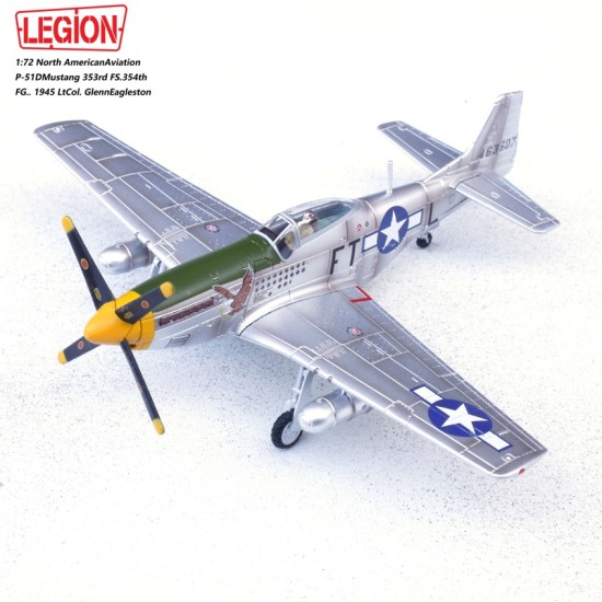 1/72 P-51D MUSTANG 353RD FS, 354TH FG, 1945 LT. COL. GLENN EAGLESTON (LEGION SERIES)