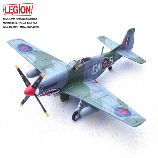 1/72 P-51D MUSTANG MK.IVA GA-S NO.112 SQUADRON RAF, ITALY, SPRING 1945 (LEGION SERIES)