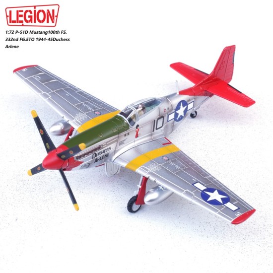 1/72 P-51D MUSTANG 100TH FS, 332ND FG, ETO 1944-45 DUCHESS ARLENE (LEGION SERIES) 1/72 P-51D MUSTANG 100TH FS, 332ND FG, ETO 1944-45 DUCHESS ARLENE (LEGION SERIES)