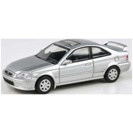 PAR65626 - 1/64 HONDA CIVIC EM1 VOGUE SILVER METALLIC WITH WING 1999 (RHD) PAR65626 - 1/64 HONDA CIVIC EM1 VOGUE SILVER METALLIC WITH WING 1999 (RHD)