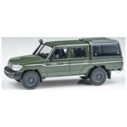 PAR65686 - 1/64 TOYOTA LAND CRUISER DBL CAB PICKUP LC79 MILITARY GREEN (RHD) 2014 PAR65686 - 1/64 TOYOTA LAND CRUISER DBL CAB PICKUP LC79 MILITARY GREEN (RHD) 2014