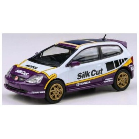 PAR66351 - 1/64 HONDA CIVIC TYPE R EP3 SILK CUT 2001 (RHD)