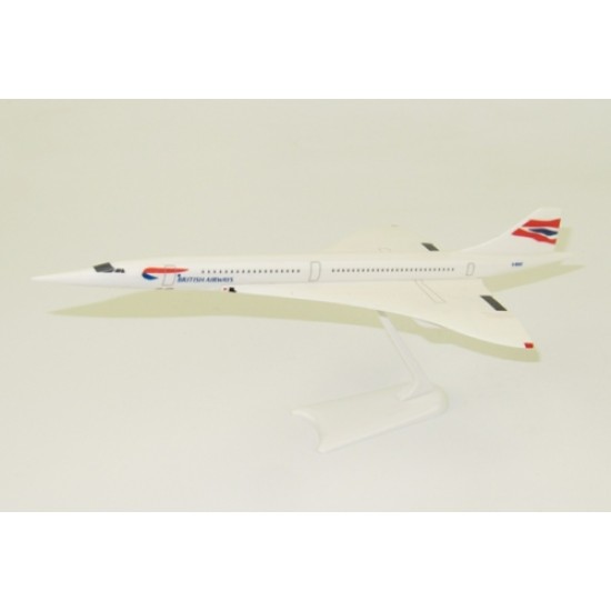 PPC 1/250 BRITISH AIRWAYS CONCORDE PLASTIC SNAP-FIT MODEL
