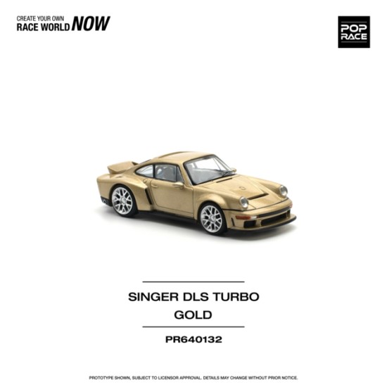 PR640132 - 1/64 SINGER DLS TURBO (ROAD) GOLD