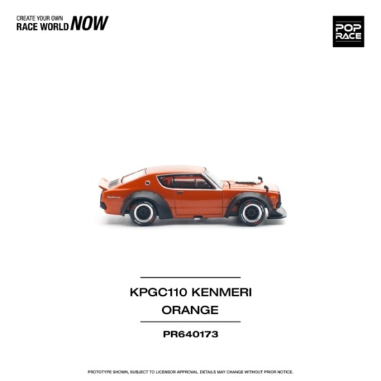 PR640173 - 1/64 SKYLINE GT-R V8 DRIFT (KENMERI) ORANGE