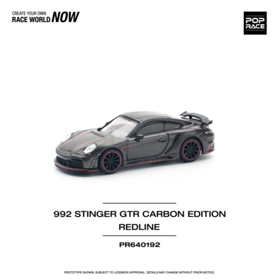 PR640192 - 1/64 992 STINGER GTR CARBON EDITION - REDLINE