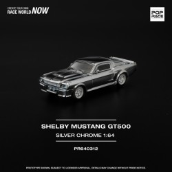 1/64 SHELBY MUSTANG GT500 - SILVER CHROME PR640312