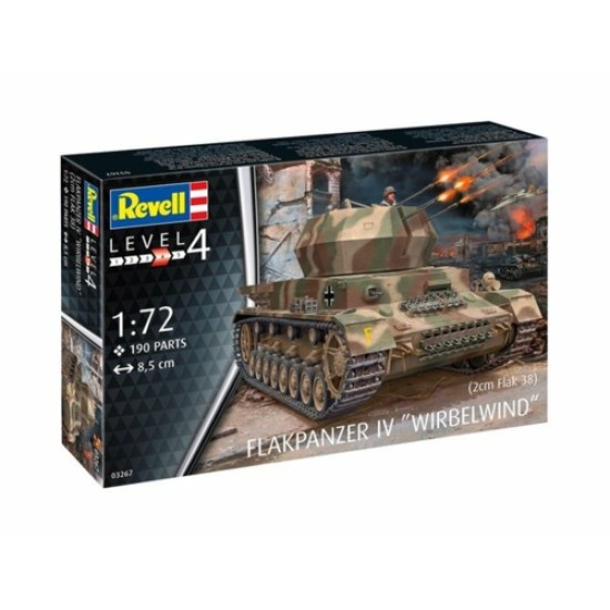 1/72 FLAKPANZER IV WIRBELWIND (2CM FLAK 38) (PLASTIC KIT)