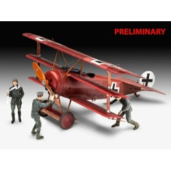 1/28 FOKKER TRIPLANE DR.1 75 YEARS PLASTIC MODEL BUILDING (PLASTIC KIT)