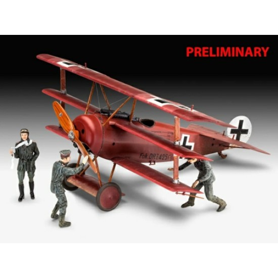 1/28 FOKKER TRIPLANE DR.1 75 YEARS PLASTIC MODEL BUILDING (PLASTIC KIT)