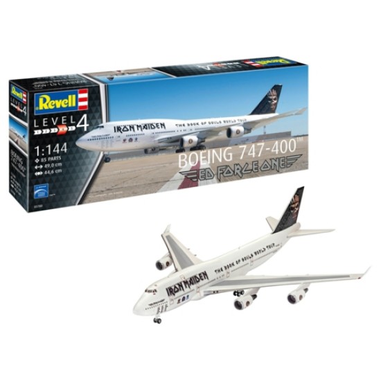 1/144 BOEING 747-400 IRON MAIDEN ED FORCE ONE (PLASTIC KIT)