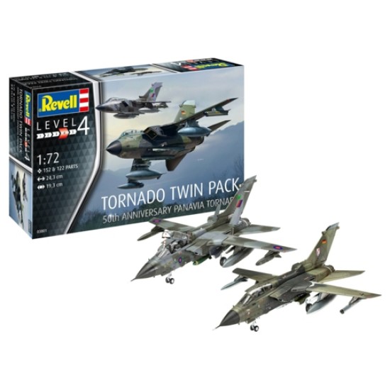 1/72 TORNADO 50TH ANNIVERSARY TWINPACK (PLASTIC KIT) 03801