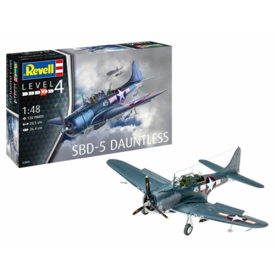 1/48 SBD-5 DAUNTLESS US NAVY DIVE BOMBER (PLASTIC KIT) 03869