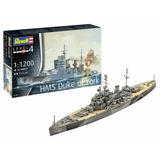 1/1200 BATTLESHIP HMS DUKE OF YORK (PLASTIC KIT) 05182
