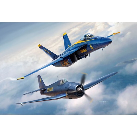 1/72 GIFT SET BLUE ANGELS 80 YEARS (PLASTIC KIT)