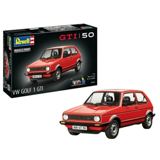 1/24 GIFT SET 50 YEARS OF THE VW GOLF 1 GTI (PLASTIC KIT)