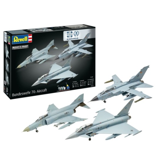 1/72 GIFT SET 70 YEARS BUNDESWEHR: AIRCRAFT (PLASTIC KIT)