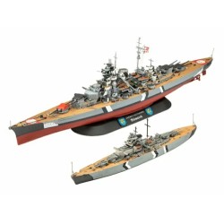 1/700 AND 1/1200 GIFT SET THE LEGENDARY BISMARCK (1/700 AND 1/1200) (PLASTIC KIT) 1/700 AND 1/1200 GIFT SET THE LEGENDARY BISMARCK (1/700 AND 1/1200) (PLASTIC KIT)