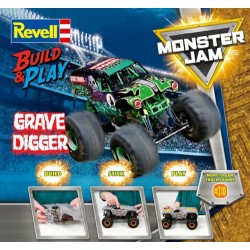 1/25 GRAVE DIGGER (W/SOUND) - MONSTER JAM: BUILD AND PLAY (PLASTIC KIT)