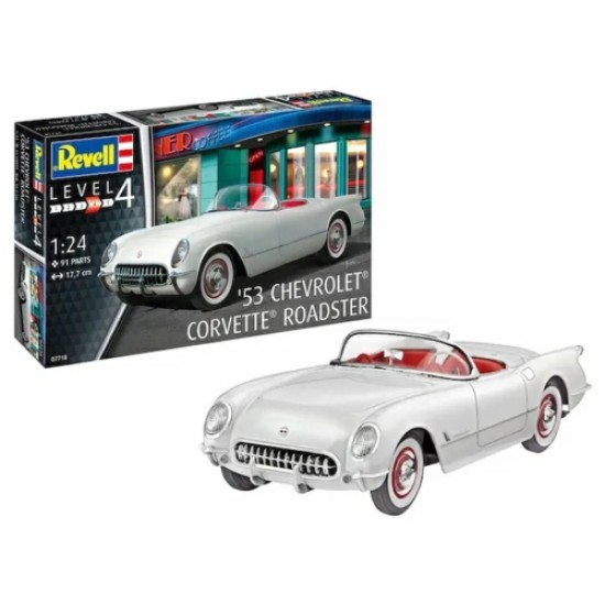 1/24 53 CHEVROLET CORVETTE ROADSTER (PLASTIC KIT) 07718