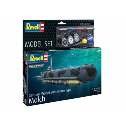1/72 MODEL SET GERMAN MIDGET SUBMARINE TYPE MOLCH (PLASTIC KIT) 1/72 MODEL SET GERMAN MIDGET SUBMARINE TYPE MOLCH (PLASTIC KIT)
