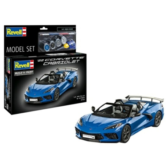 1/25 MODEL SET '22 CORVETTE CABRIOLET (PLASTIC KIT)
