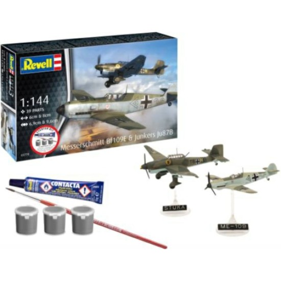 1/144 MESSERSCHMITT BF109E AND JU87B STUKA (STARTER KIT) 1/144 MESSERSCHMITT BF109E AND JU87B STUKA (STARTER KIT)