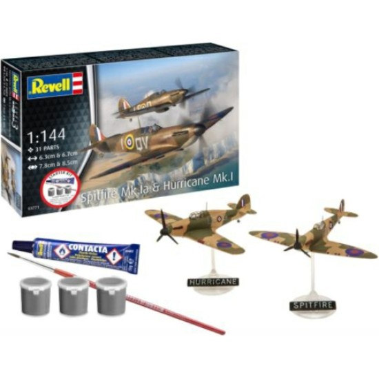 1/144 SPITFIRE MK.IA AND HURRICANE MK.I (STARTER KIT) 1/144 SPITFIRE MK.IA AND HURRICANE MK.I (STARTER KIT)