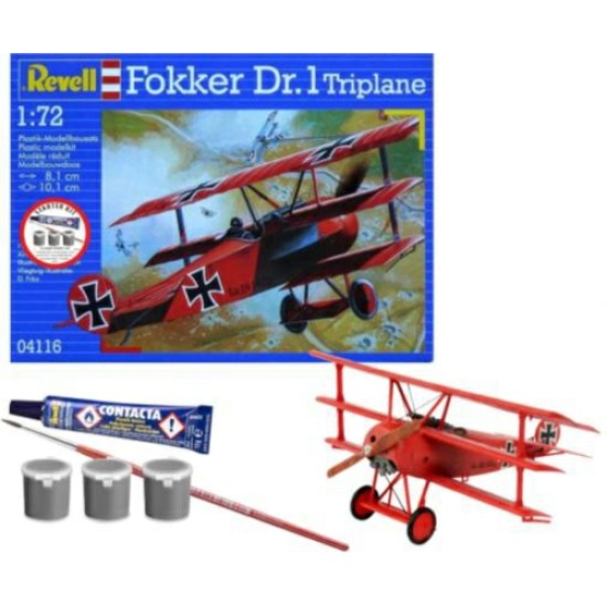 1/72 FOKKER DR.1 TRIPLANE (STARTER KIT) 1/72 FOKKER DR.1 TRIPLANE (STARTER KIT)