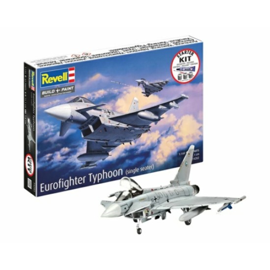 1/144 STARTER KIT EUROFIGHTER TYPHOON (SINGLE SEAT) (PLASTIC KIT)