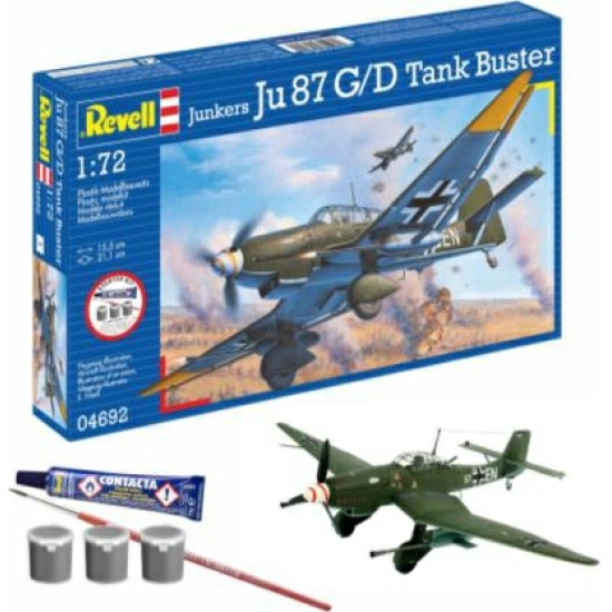 1/72 JUNKERS JU87 G/D TANK BUSTER (STARTER KIT) 1/72 JUNKERS JU87 G/D TANK BUSTER (STARTER KIT)
